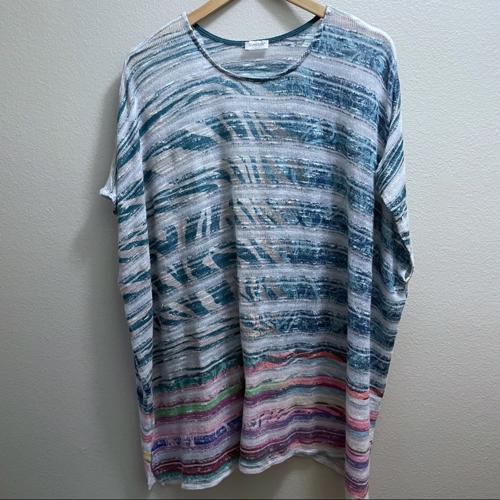 Avenue 18/20 Multicolor Print Pullover Tunic
